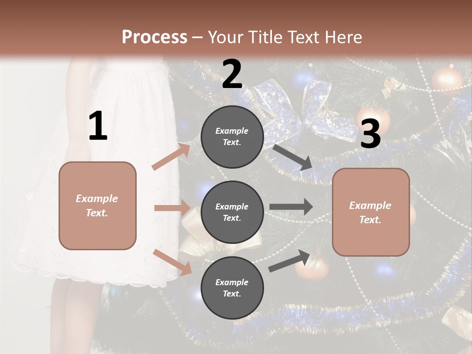 Daughter Santa Star PowerPoint Template