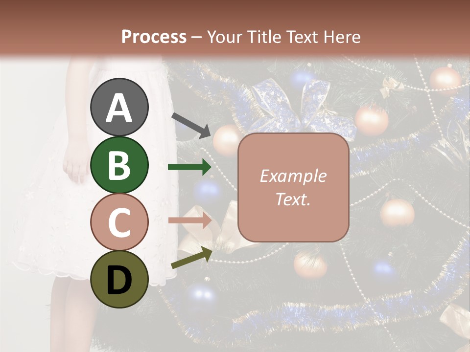 Daughter Santa Star PowerPoint Template