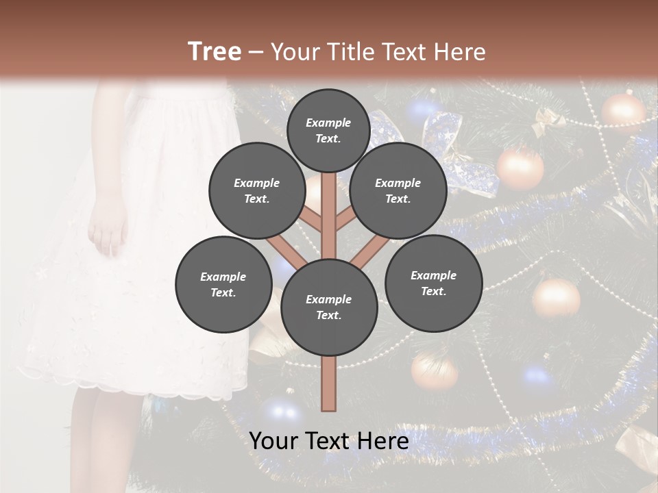 Daughter Santa Star PowerPoint Template