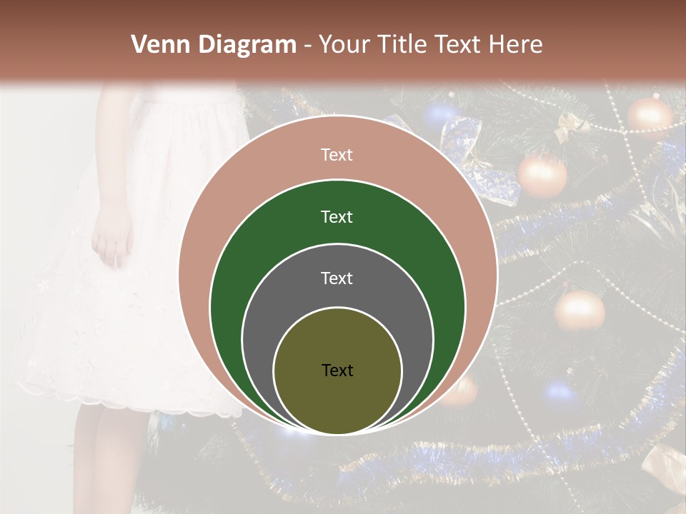 Daughter Santa Star PowerPoint Template