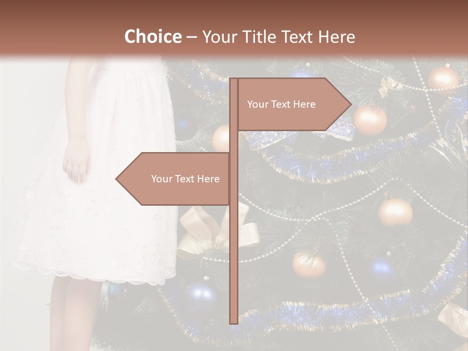 Daughter Santa Star PowerPoint Template