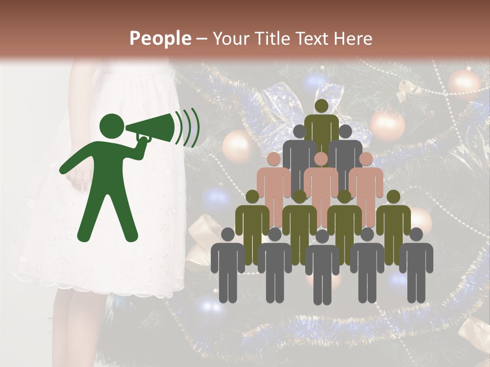 Daughter Santa Star PowerPoint Template