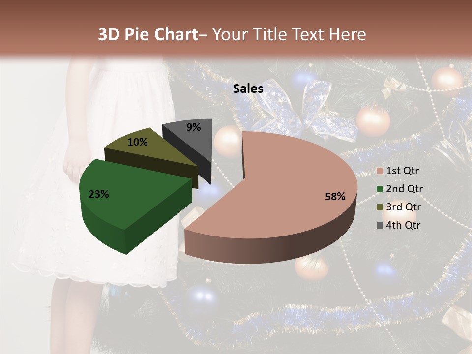 Daughter Santa Star PowerPoint Template