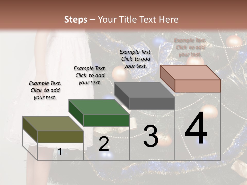 Daughter Santa Star PowerPoint Template