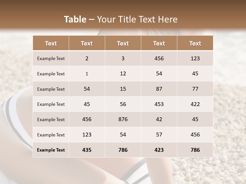 Table Together Writing PowerPoint Template