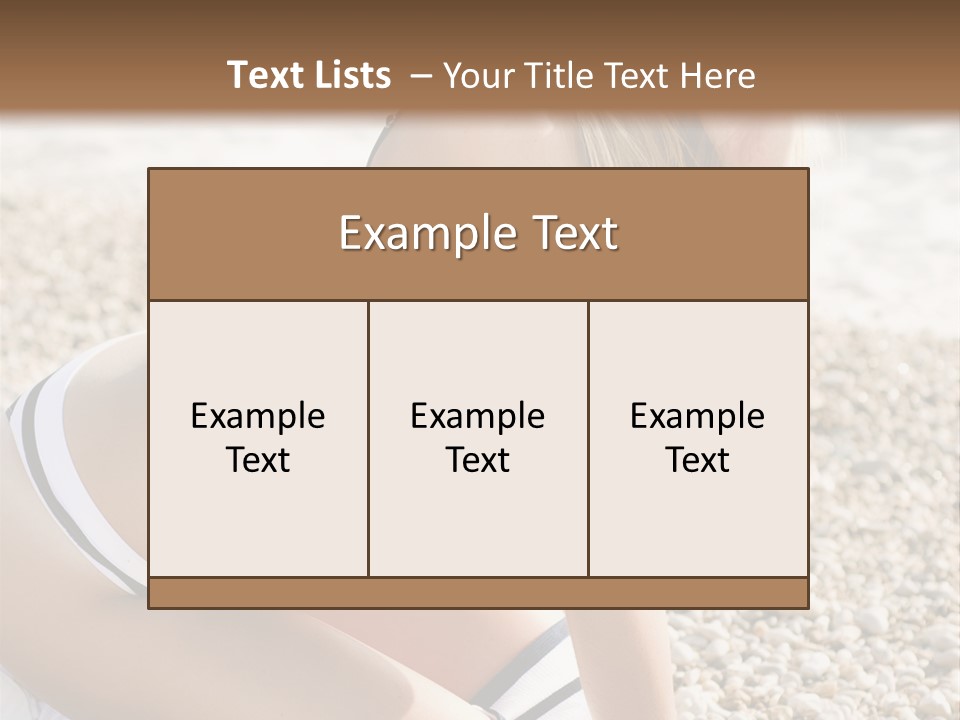 Table Together Writing PowerPoint Template