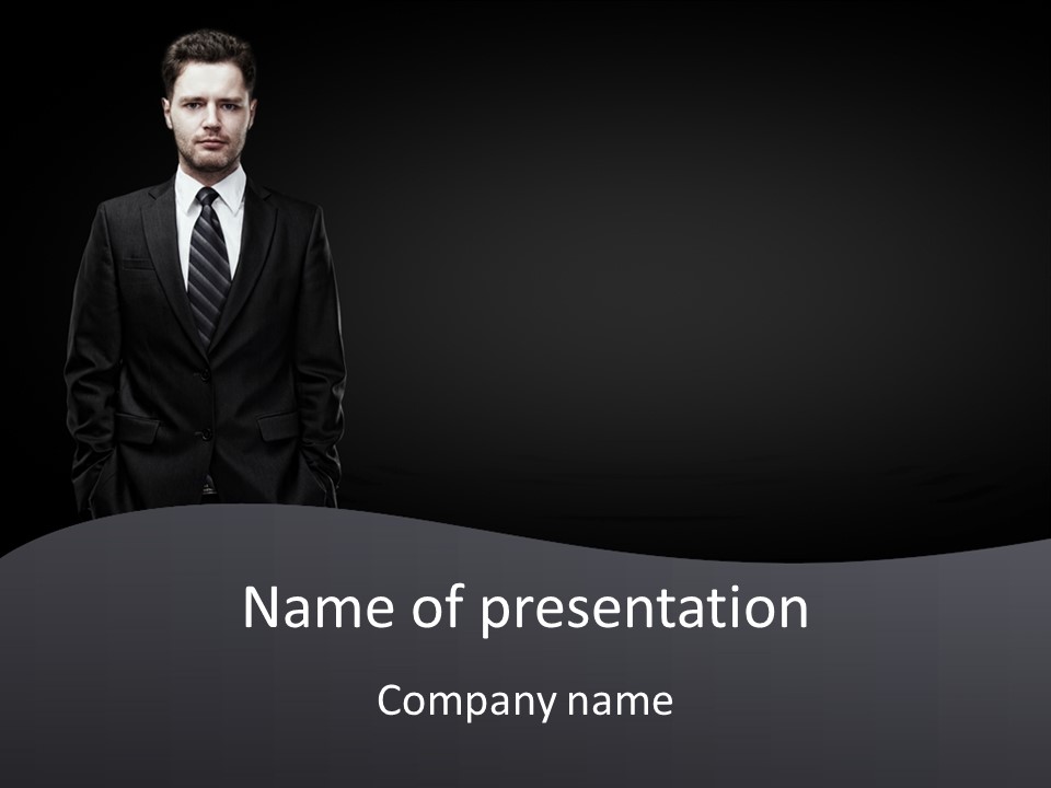 Full Businessman Sophisticated PowerPoint Template