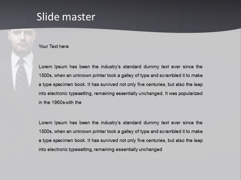 Full Businessman Sophisticated PowerPoint Template