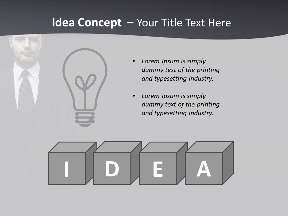 Full Businessman Sophisticated PowerPoint Template