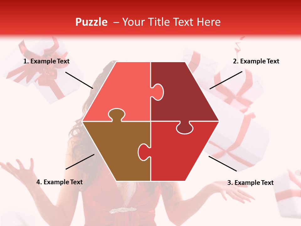 Shopaholic Feminine Spend PowerPoint Template