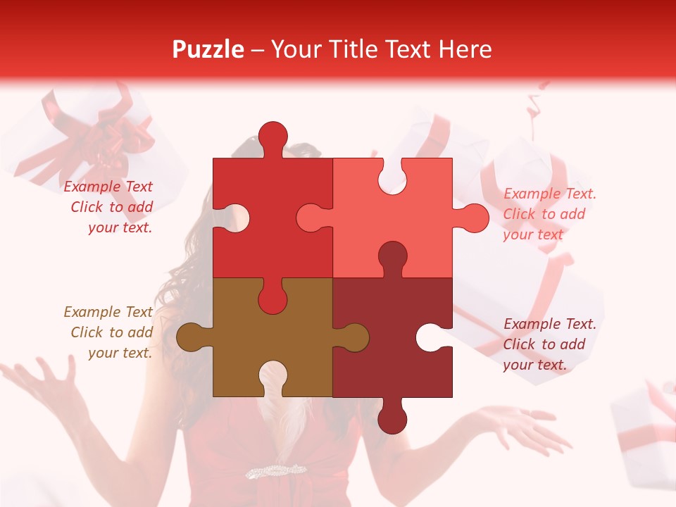 Shopaholic Feminine Spend PowerPoint Template