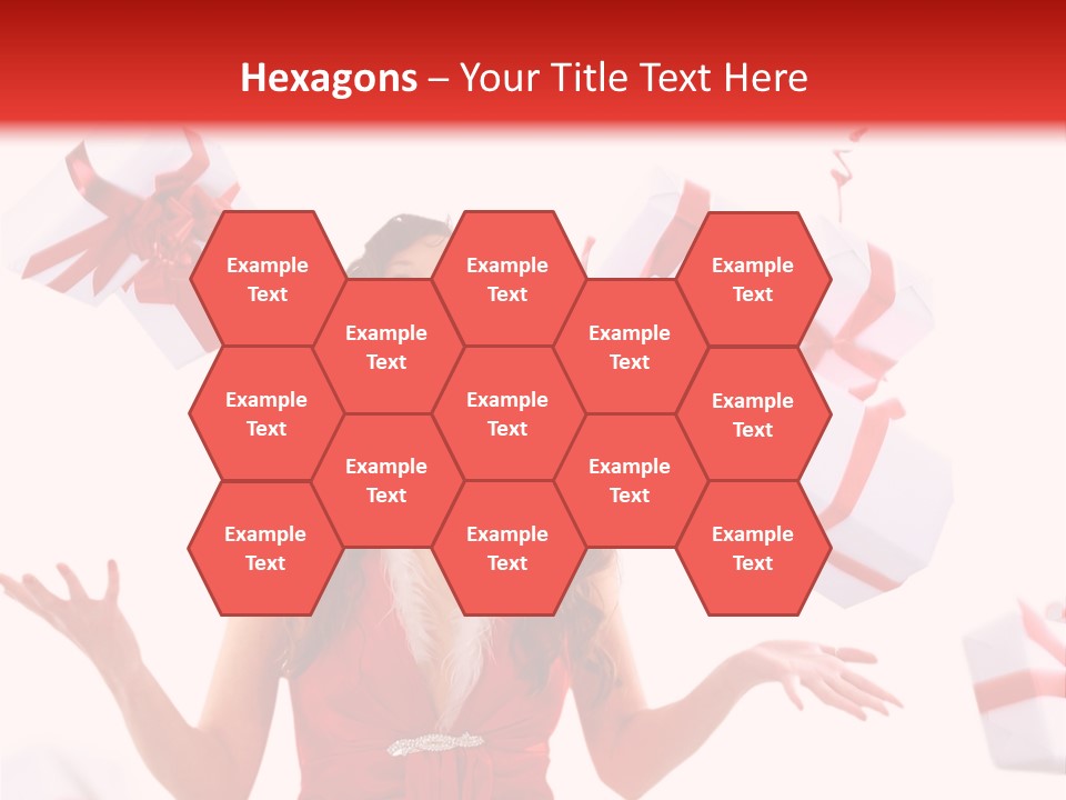 Shopaholic Feminine Spend PowerPoint Template