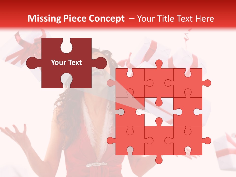 Shopaholic Feminine Spend PowerPoint Template