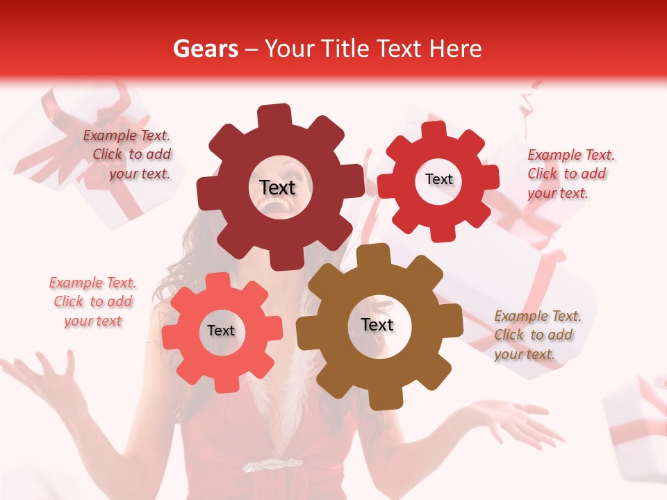 Shopaholic Feminine Spend PowerPoint Template