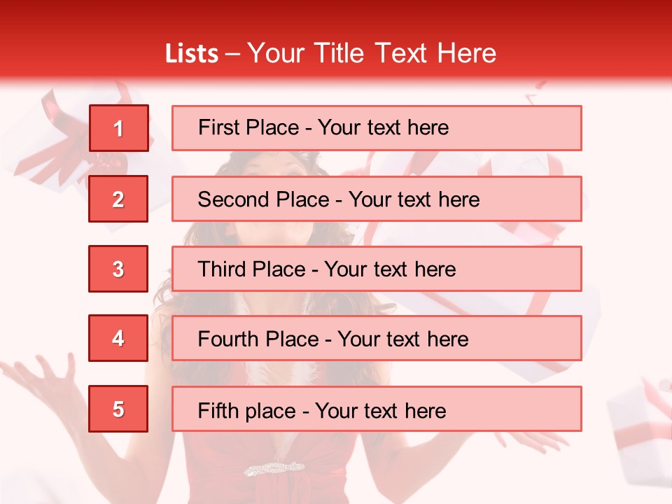 Shopaholic Feminine Spend PowerPoint Template