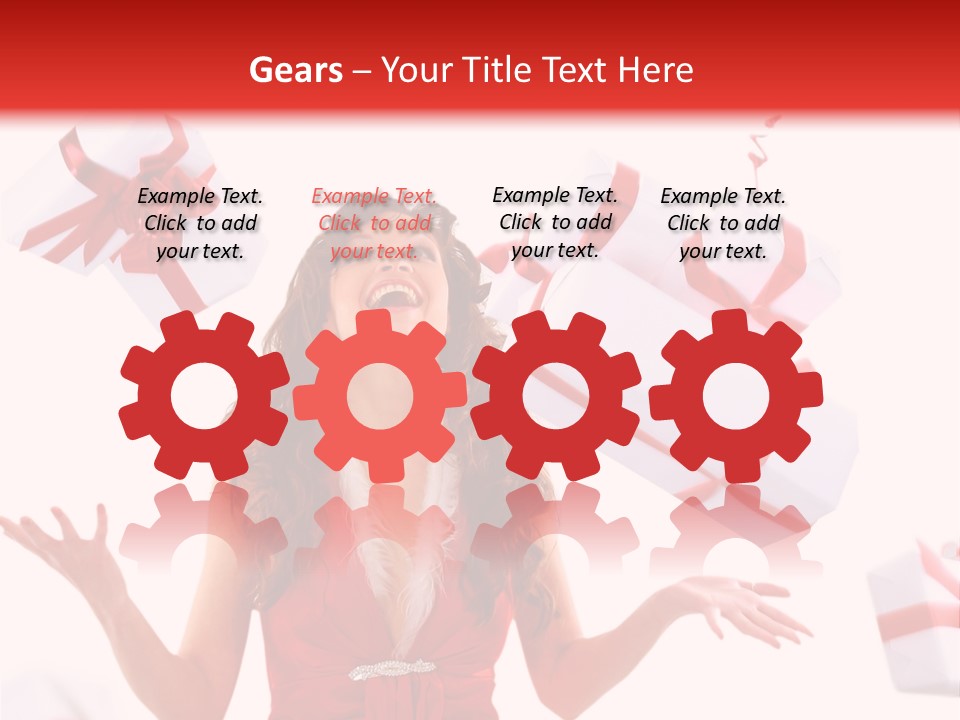 Shopaholic Feminine Spend PowerPoint Template