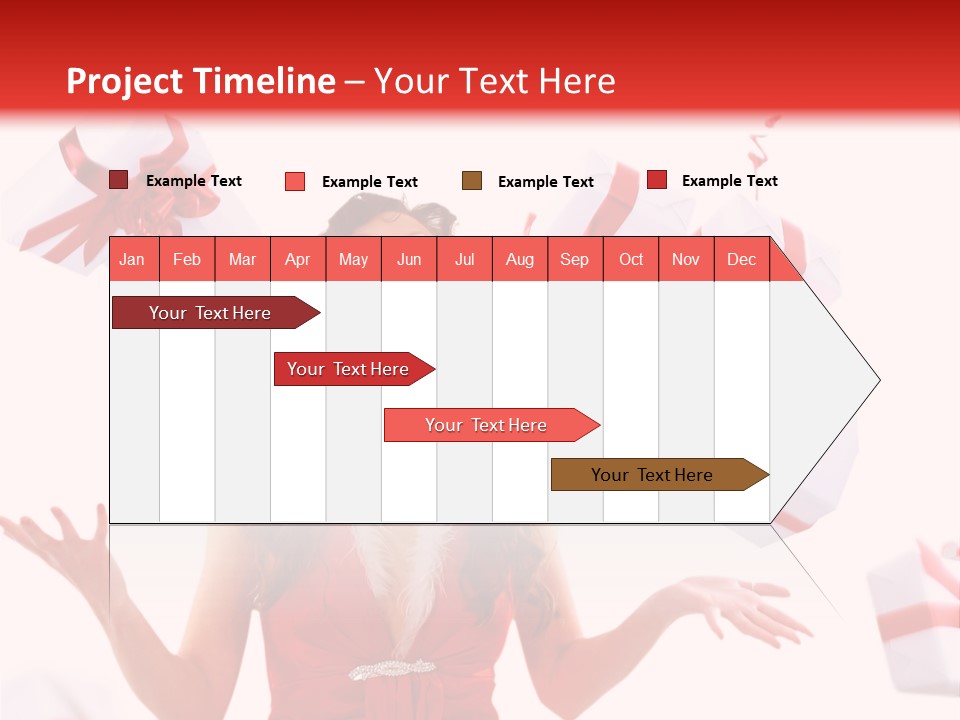 Shopaholic Feminine Spend PowerPoint Template