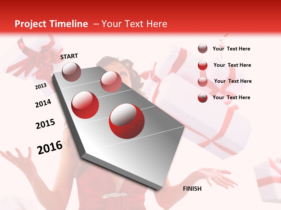 Shopaholic Feminine Spend PowerPoint Template