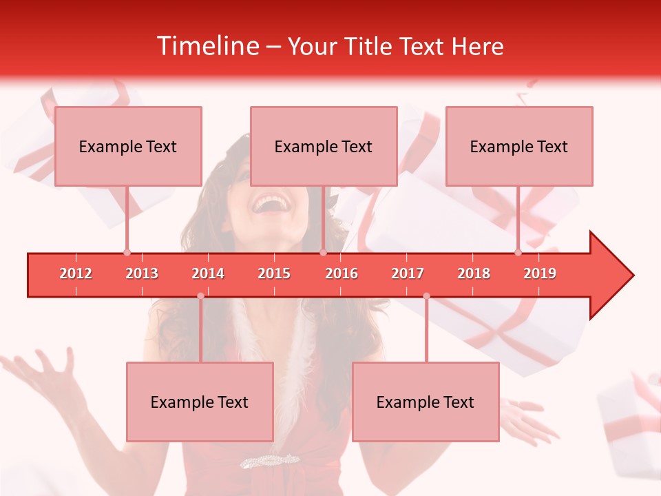 Shopaholic Feminine Spend PowerPoint Template