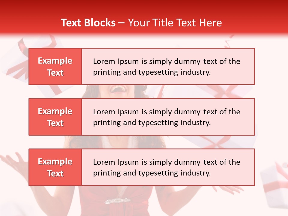 Shopaholic Feminine Spend PowerPoint Template