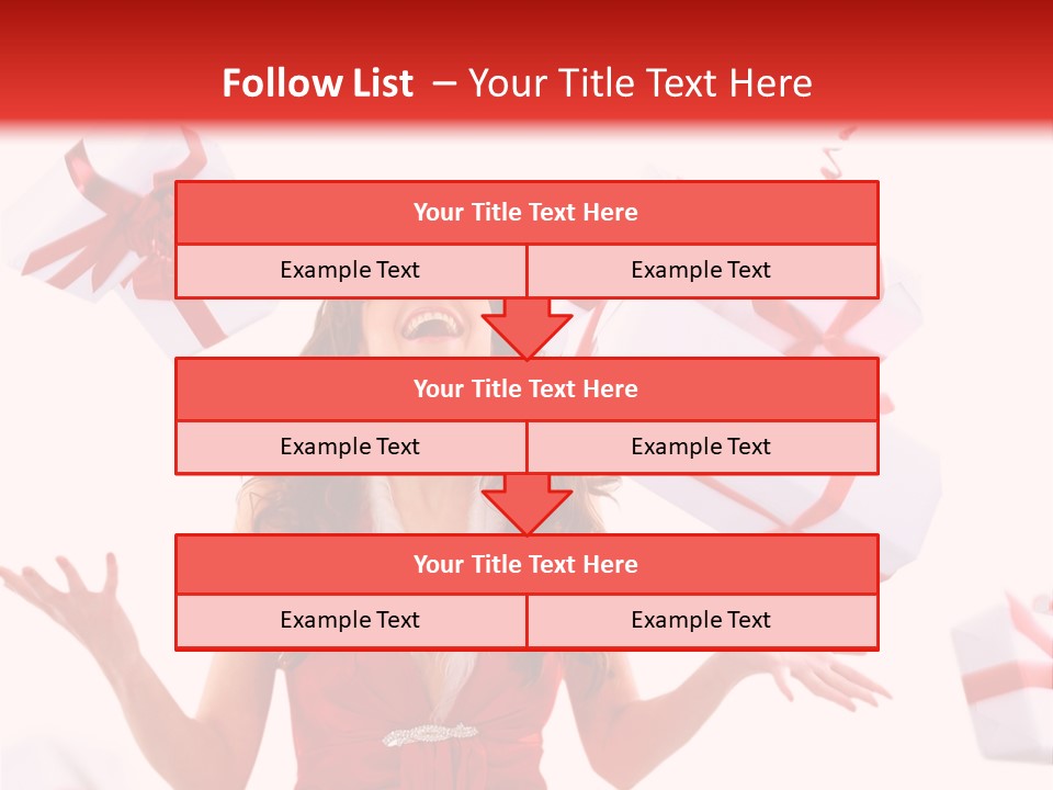 Shopaholic Feminine Spend PowerPoint Template