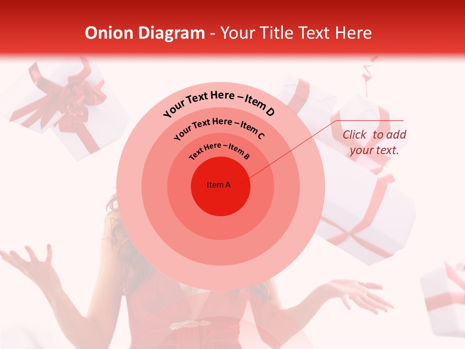 Shopaholic Feminine Spend PowerPoint Template