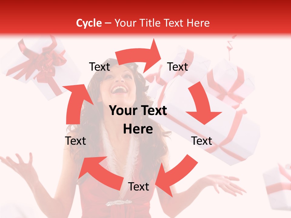 Shopaholic Feminine Spend PowerPoint Template