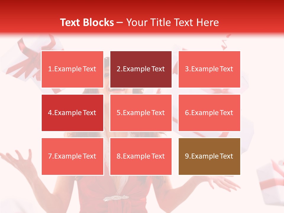 Shopaholic Feminine Spend PowerPoint Template