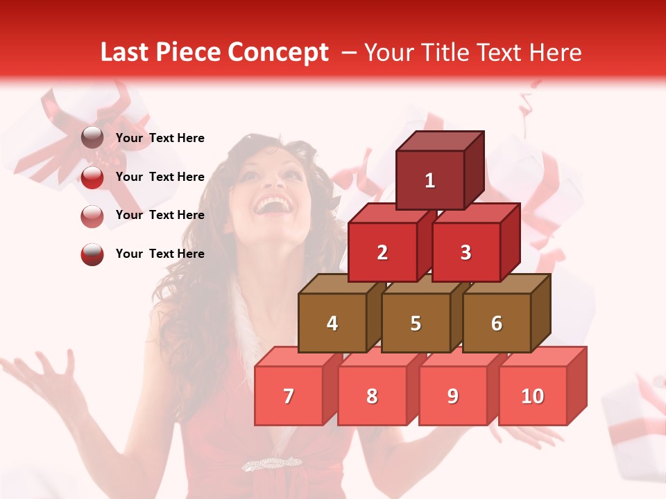 Shopaholic Feminine Spend PowerPoint Template