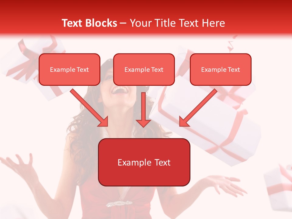 Shopaholic Feminine Spend PowerPoint Template