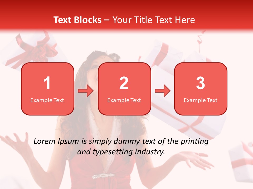 Shopaholic Feminine Spend PowerPoint Template