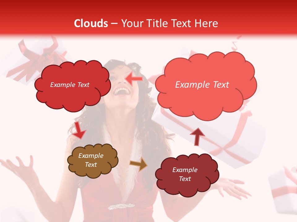 Shopaholic Feminine Spend PowerPoint Template