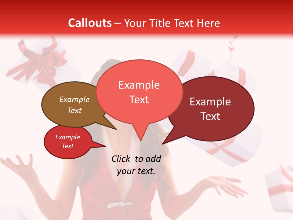 Shopaholic Feminine Spend PowerPoint Template