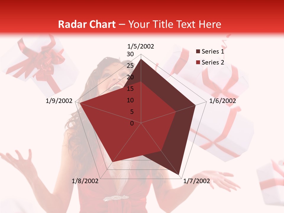 Shopaholic Feminine Spend PowerPoint Template