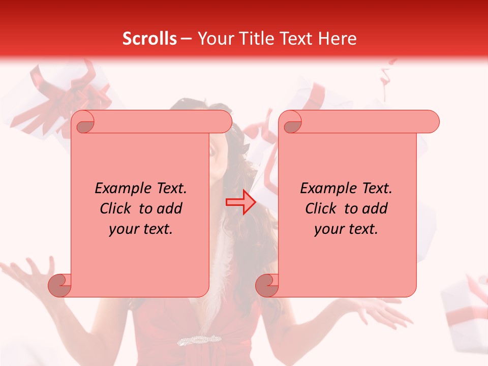 Shopaholic Feminine Spend PowerPoint Template