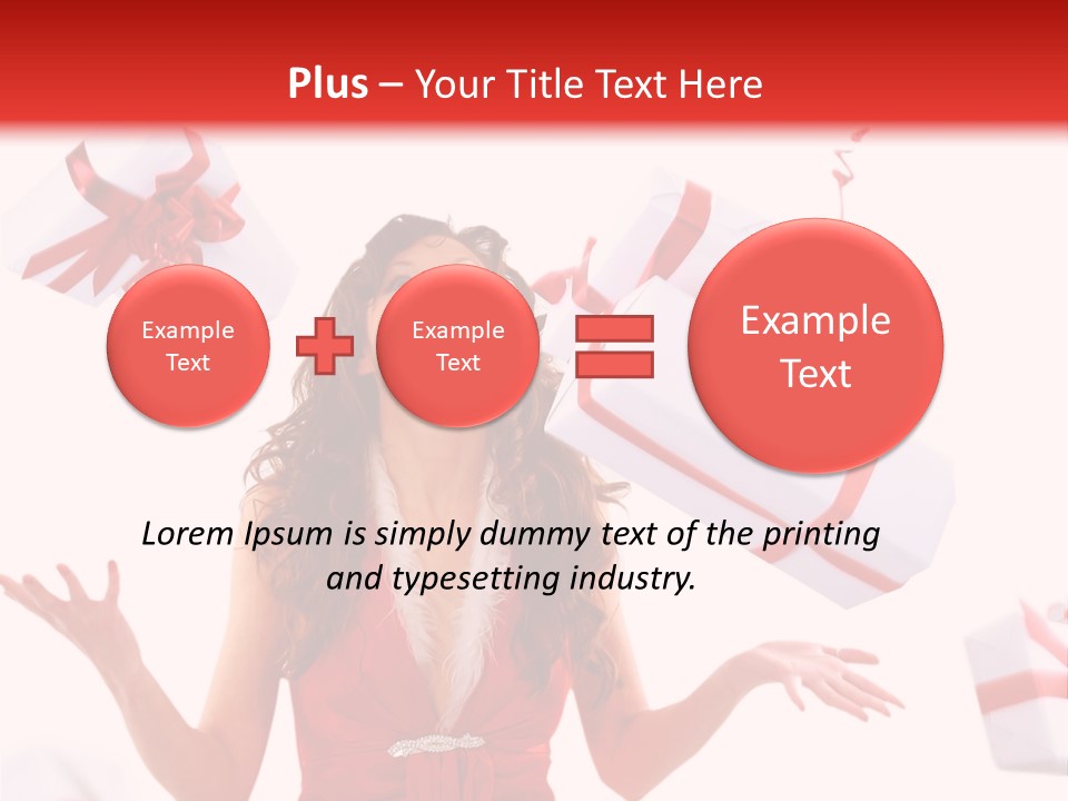 Shopaholic Feminine Spend PowerPoint Template