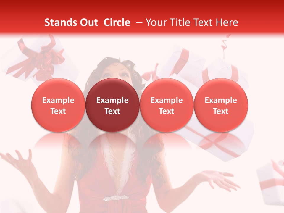 Shopaholic Feminine Spend PowerPoint Template