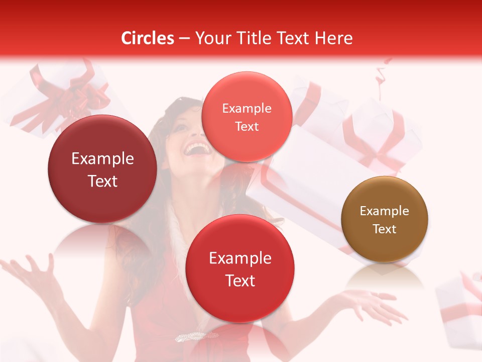 Shopaholic Feminine Spend PowerPoint Template