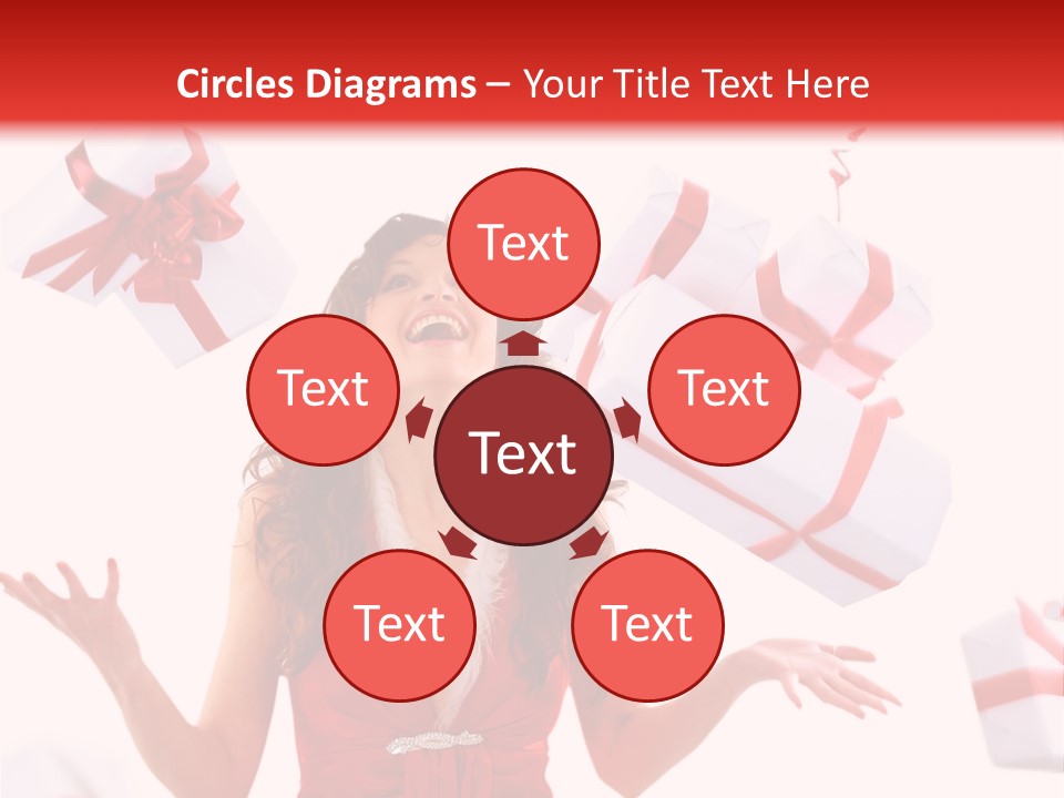 Shopaholic Feminine Spend PowerPoint Template