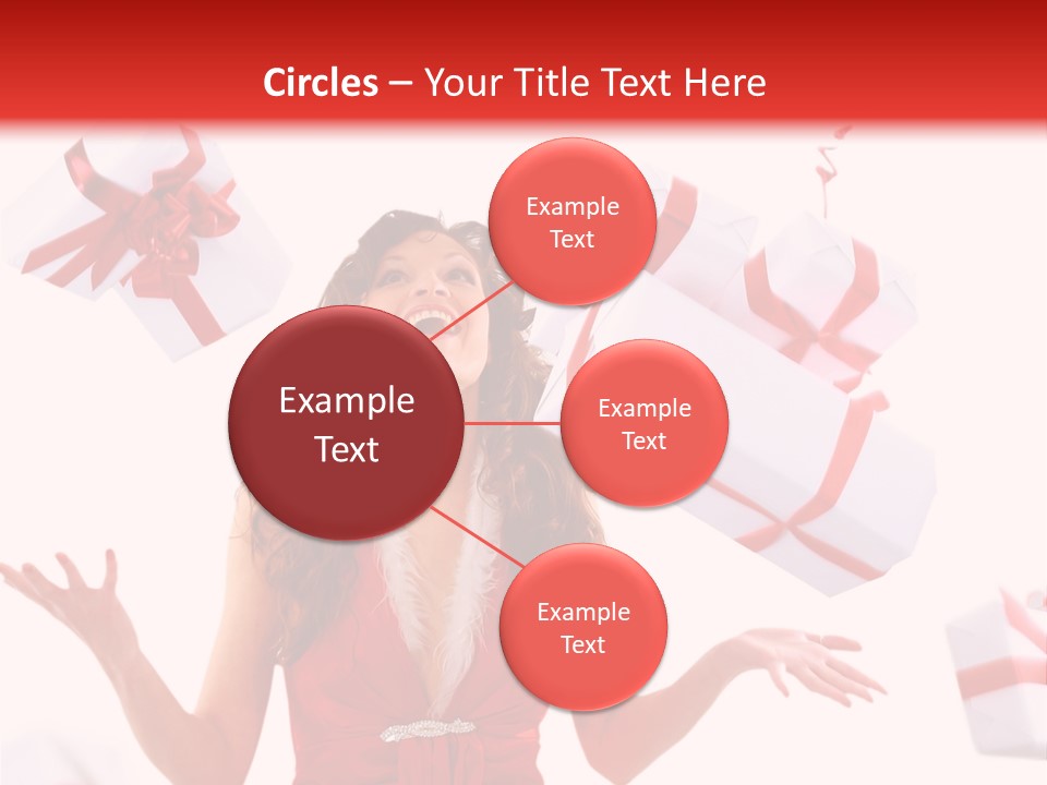 Shopaholic Feminine Spend PowerPoint Template