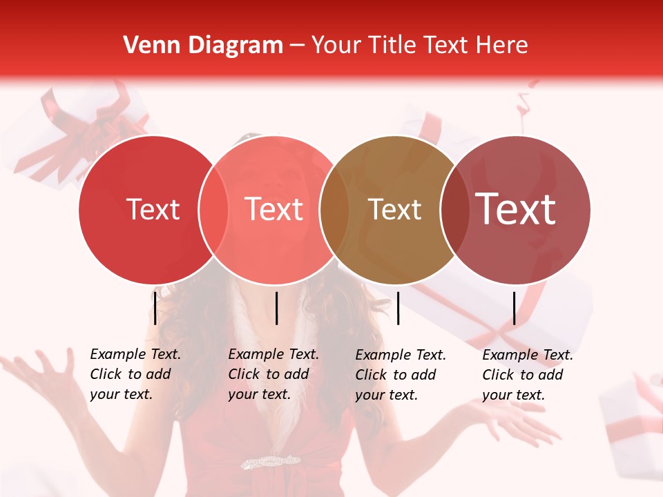 Shopaholic Feminine Spend PowerPoint Template