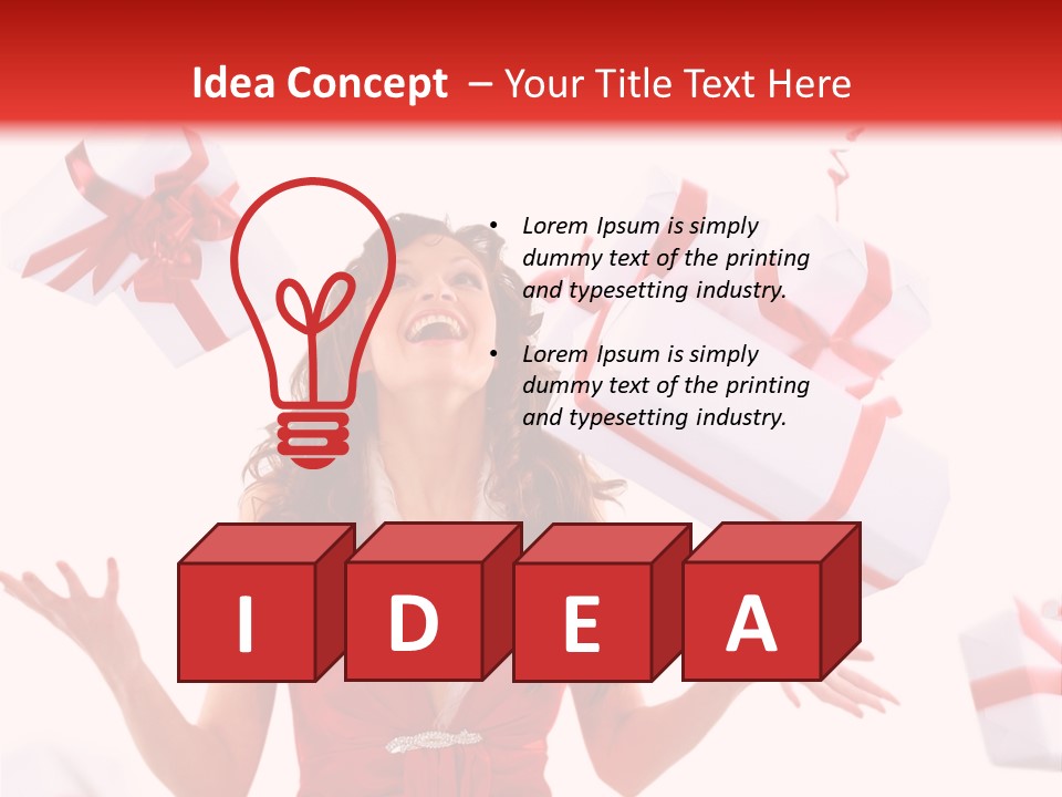 Shopaholic Feminine Spend PowerPoint Template