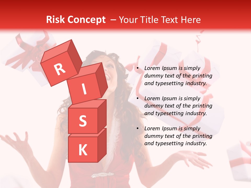 Shopaholic Feminine Spend PowerPoint Template