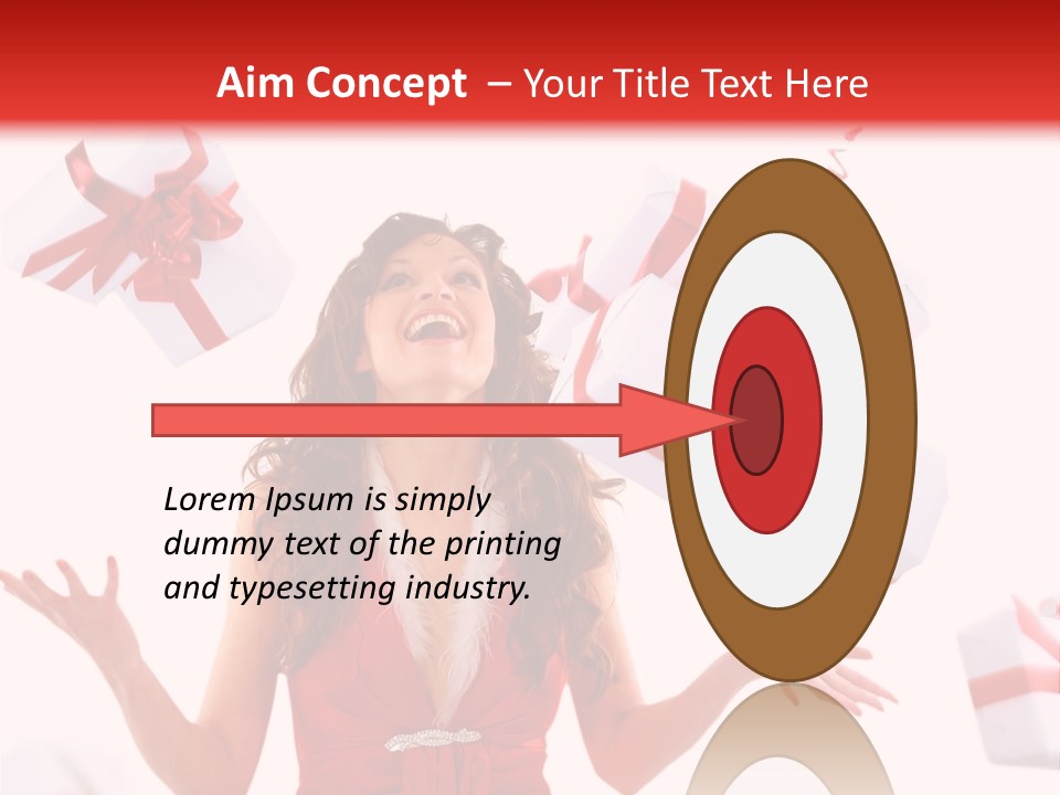 Shopaholic Feminine Spend PowerPoint Template