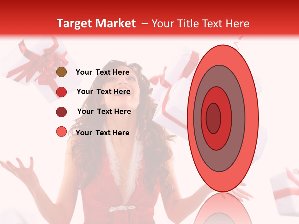 Shopaholic Feminine Spend PowerPoint Template