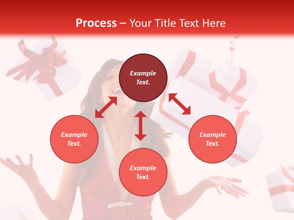 Shopaholic Feminine Spend PowerPoint Template