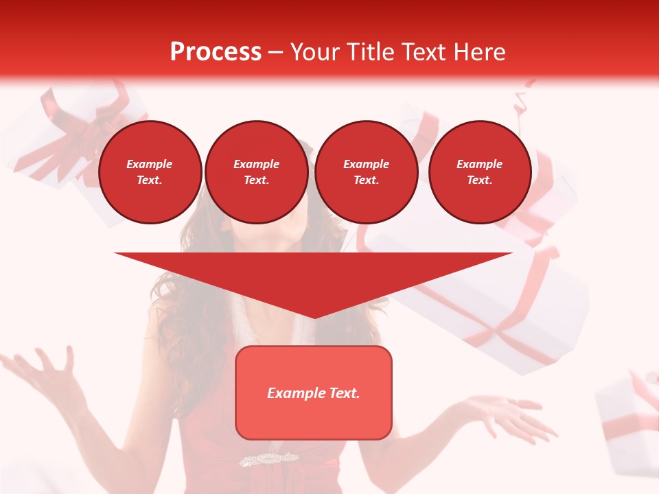 Shopaholic Feminine Spend PowerPoint Template