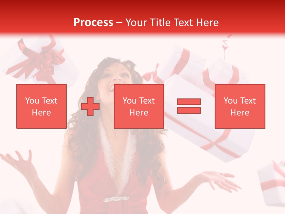 Shopaholic Feminine Spend PowerPoint Template