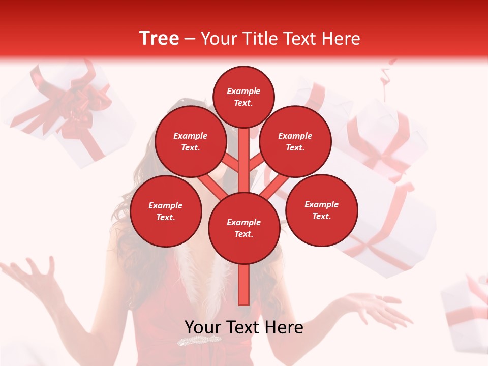 Shopaholic Feminine Spend PowerPoint Template