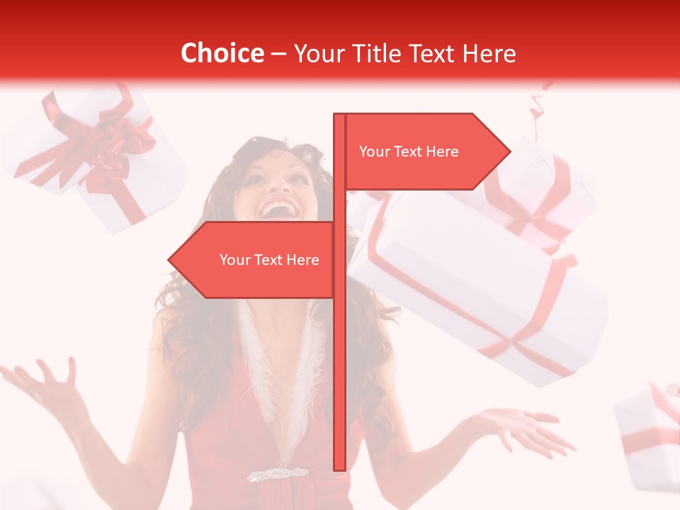 Shopaholic Feminine Spend PowerPoint Template